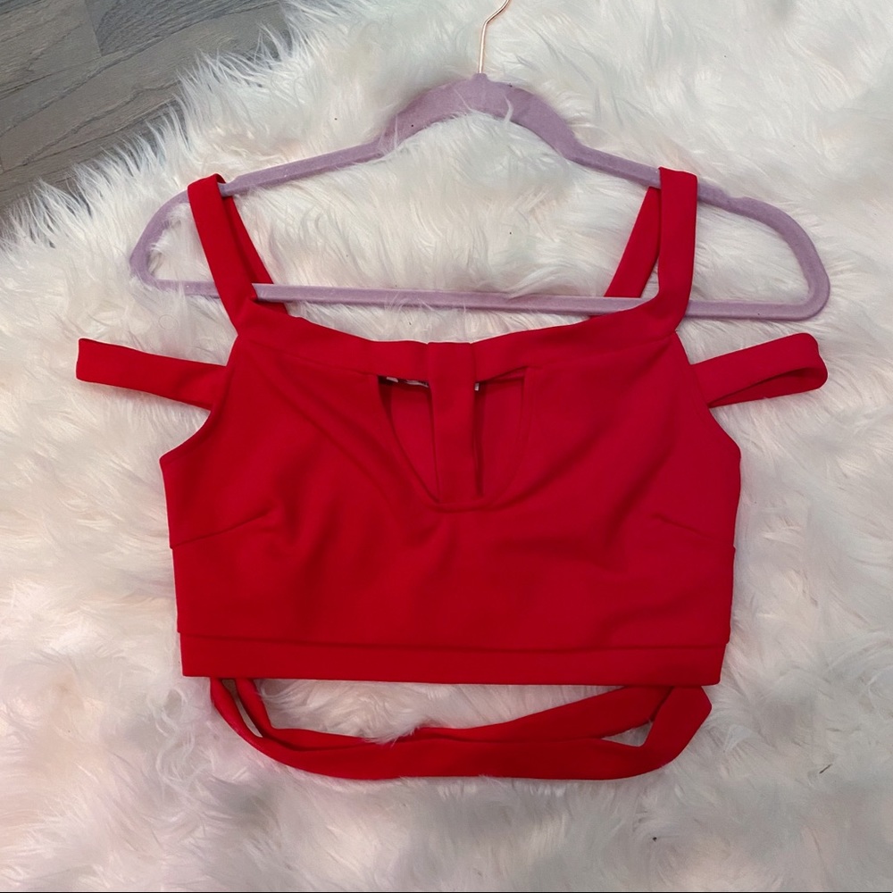 Red party top